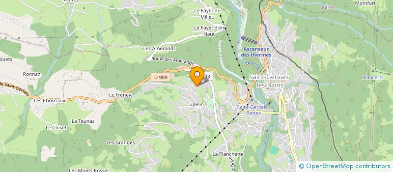 localisation de l'entreprise MADAME VERONIQUE GANNAZ à SAINT GERVAIS LES BAINS