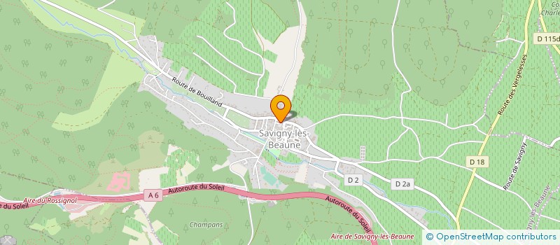 localisation de l'entreprise MADAME VERONIQUE GARCIA  SAVIGNY-LES-BEAUNE