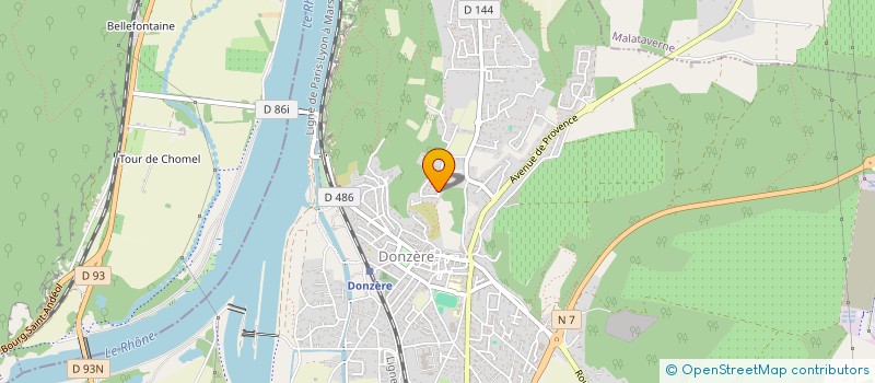 localisation de l'entreprise MADAME VERONIQUE GARCIA  DONZERE