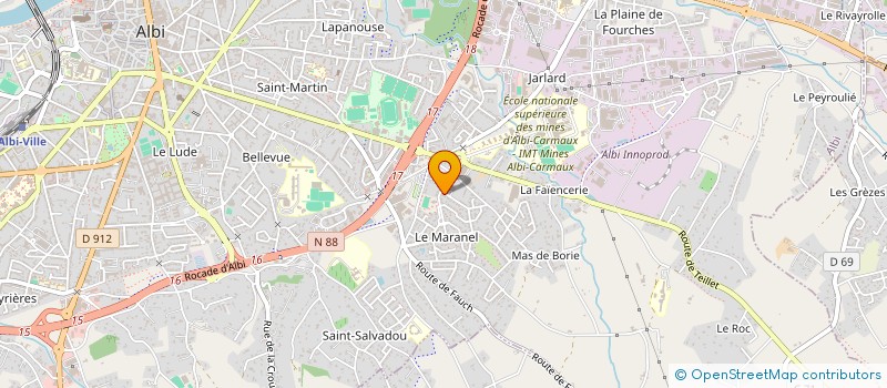 localisation de l'entreprise MADAME VERONIQUE GARCIA  ALBI