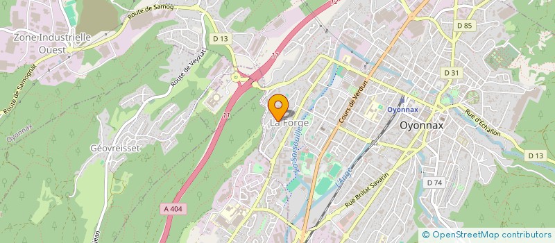 localisation de l'entreprise MADAME VERONIQUE GARNIER à OYONNAX
