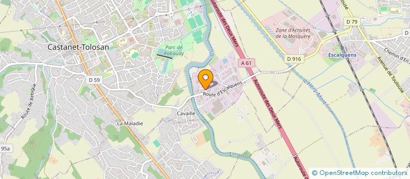 localisation de l'entreprise MADAME VERONIQUE GARRABE- CABIROL à CASTANET-TOLOSAN