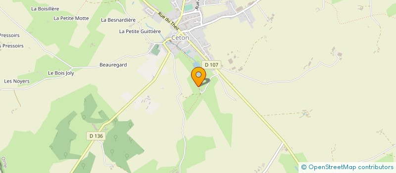 localisation de l'entreprise MADAME VERONIQUE GASSELIN à CETON