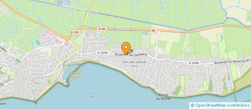 localisation de l'entreprise MADAME VERONIQUE GATARD à LA TRANCHE-SUR-MER
