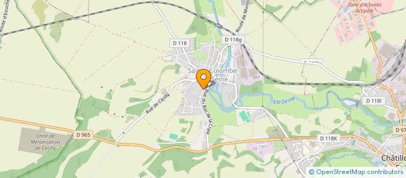 localisation de l'entreprise MADAME VERONIQUE GAUCHEY  SAINTE-COLOMBE-SUR-SEINE