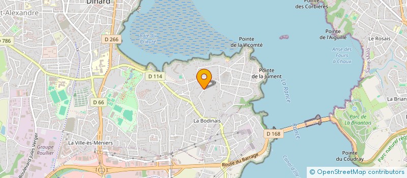 localisation de l'entreprise MADAME VERONIQUE GAUTHIER  DINARD