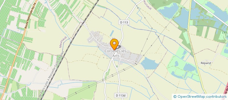 localisation de l'entreprise MADAME VERONIQUE GAUTHIER-POULLEAU  CORCELLES-LES-ARTS