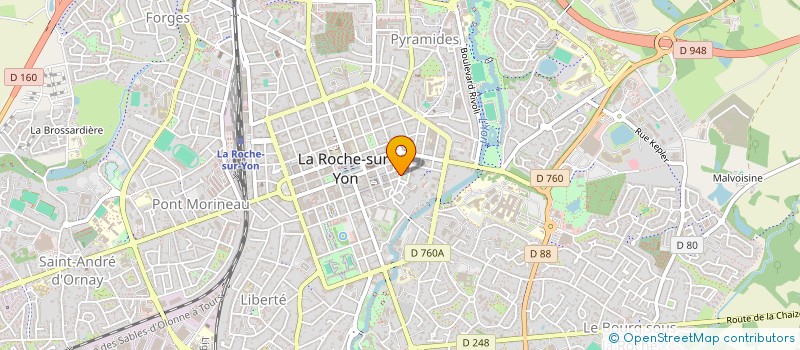 localisation de l'entreprise MADAME VERONIQUE GAUTIER à LA ROCHE-SUR-YON