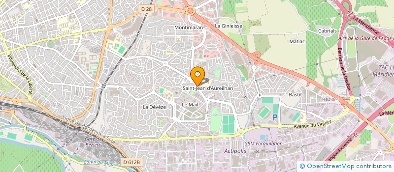 localisation de l'entreprise MADAME VERONIQUE GAYET à BEZIERS