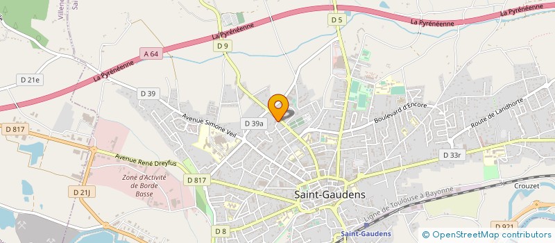 localisation de l'entreprise MADAME VERONIQUE GEIGER à SAINT-GAUDENS