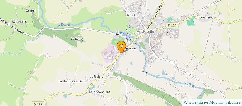 localisation de l'entreprise MADAME VERONIQUE GENDRY  ANDOUILLE