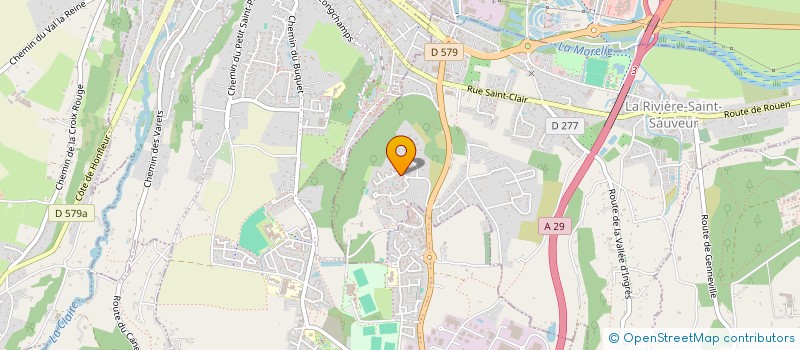 localisation de l'entreprise MADAME VERONIQUE GENSSE  LA RIVIERE-SAINT-SAUVEUR