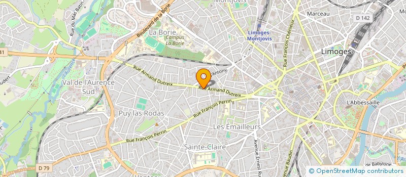 localisation de l'entreprise MADAME VERONIQUE GERARD à LIMOGES