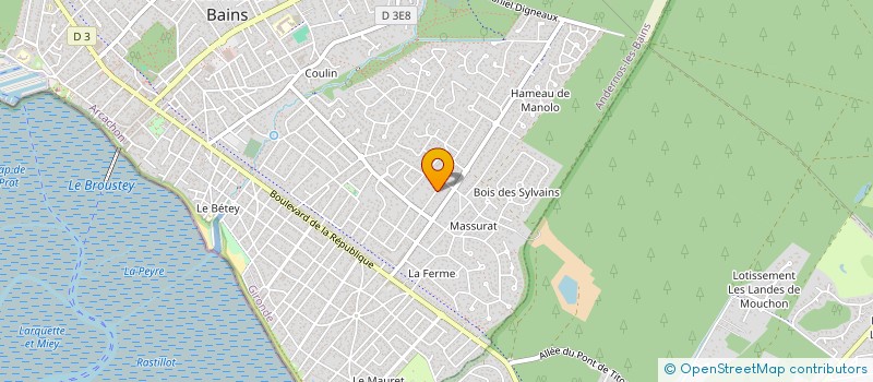 localisation de l'entreprise MADAME VERONIQUE GERMAIN  ANDERNOS-LES-BAINS