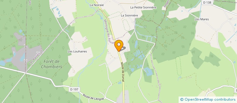 localisation de l'entreprise MADAME VERONIQUE GEROUX  MONTIGNE-LES-RAIRIES