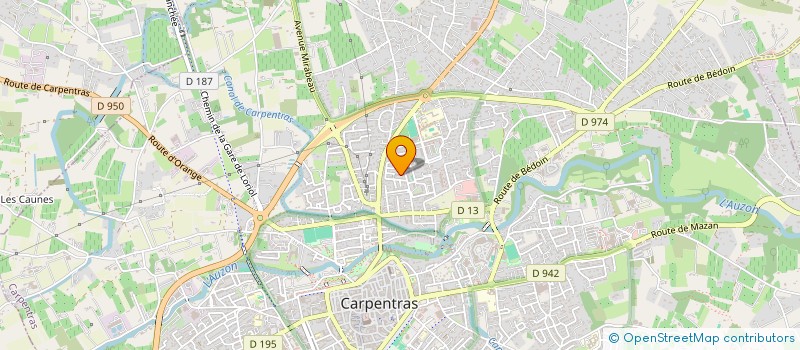 localisation de l'entreprise MADAME VERONIQUE GIACOMELLI à CARPENTRAS