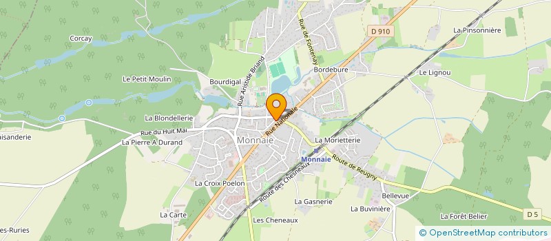 localisation de l'entreprise MADAME VERONIQUE GIESECKE à MONNAIE