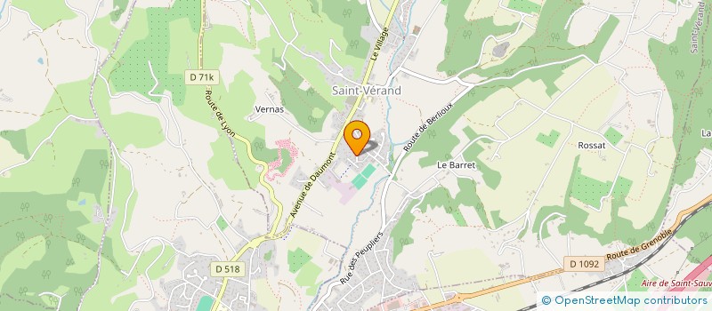 localisation de l'entreprise MADAME VERONIQUE GILLE  SAINT-VERAND