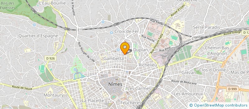 localisation de l'entreprise MADAME VERONIQUE GIMMELLI  NIMES