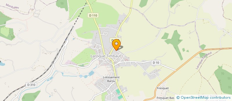 localisation de l'entreprise MADAME VERONIQUE GINIEYS  LAROQUE-TIMBAUT