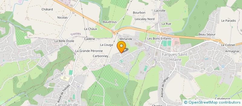 localisation de l'entreprise MADAME VERONIQUE GIROUX à CARIGNAN-DE-BORDEAUX