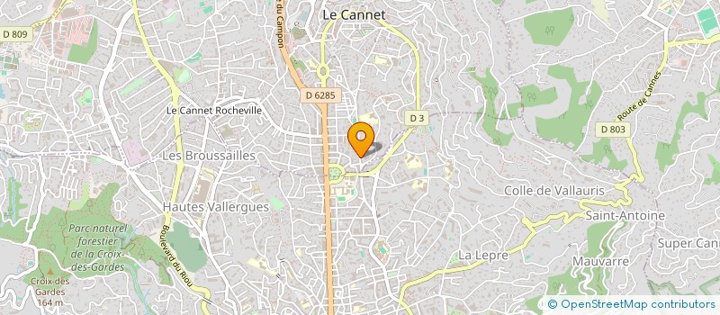 localisation de l'entreprise MADAME VERONIQUE GIULIETTI à LE CANNET