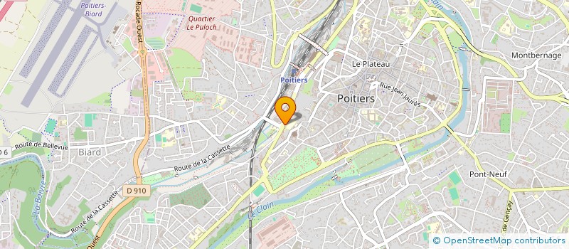 localisation de l'entreprise MADAME VERONIQUE GOBIN  POITIERS