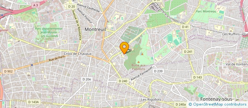 localisation de l'entreprise MADAME VERONIQUE GODE à MONTREUIL