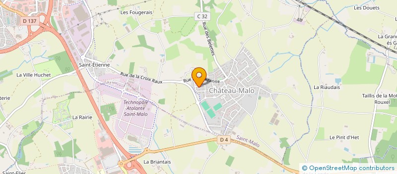 localisation de l'entreprise MADAME VERONIQUE GOLLANDEAU  SAINT-MALO