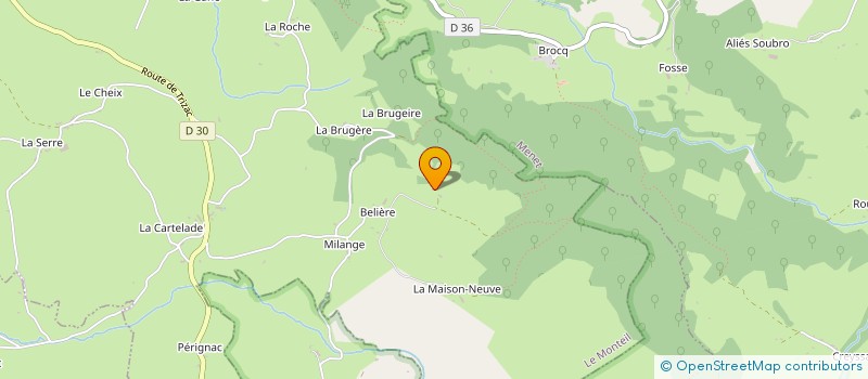 localisation de l'entreprise MADAME VERONIQUE GOMENDY à LE MONTEIL