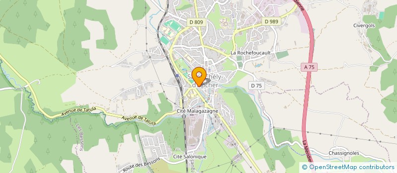 localisation de l'entreprise MADAME VERONIQUE GOMEZ  SAINT-CHELY-D'APCHER