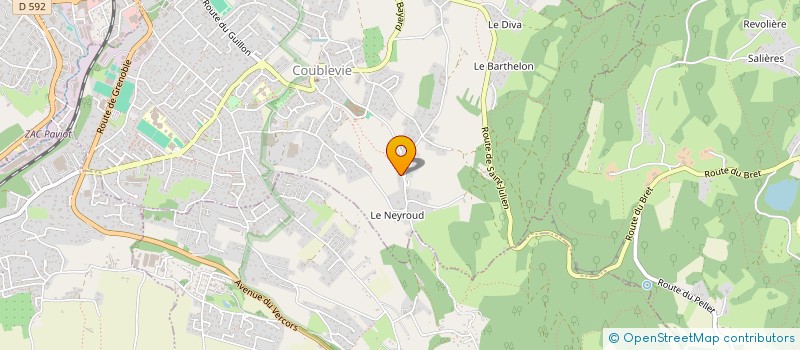 localisation de l'entreprise MADAME VERONIQUE GONIN  COUBLEVIE