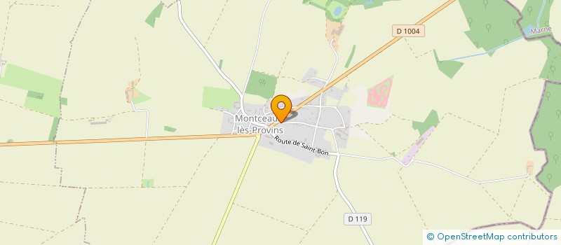 localisation de l'entreprise MADAME VERONIQUE GONZALEZ  MONTCEAUX-LES-PROVINS