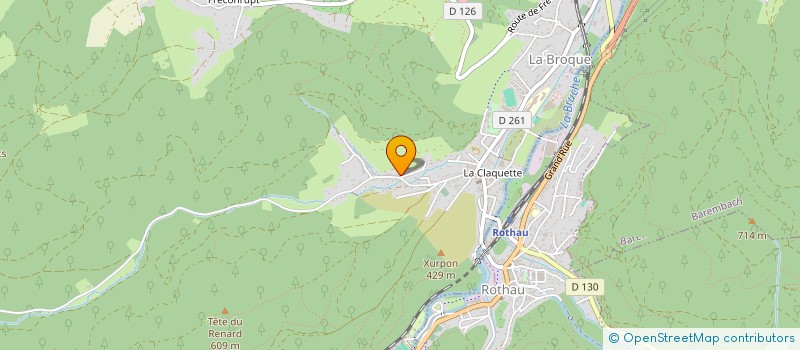 localisation de l'entreprise MADAME VERONIQUE GOSLIN  LA BROQUE