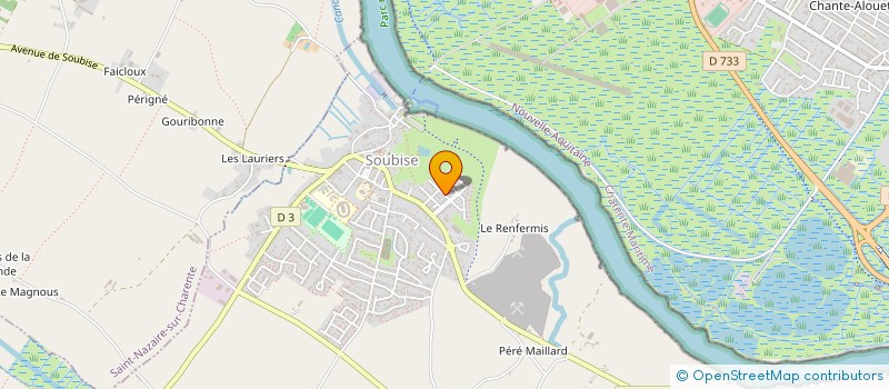 localisation de l'entreprise MADAME VERONIQUE GOUINEAU  SOUBISE