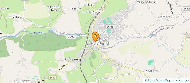 localisation de l'entreprise MADAME VERONIQUE GOUIX  LA HAYE-PESNEL