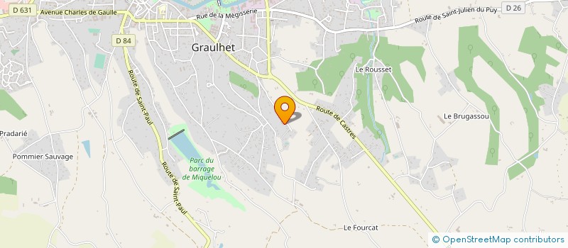 localisation de l'entreprise MADAME VERONIQUE GOURC à GRAULHET