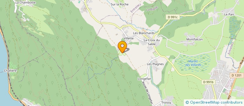 localisation de l'entreprise MADAME VERONIQUE GOURY  LA BIOLLE