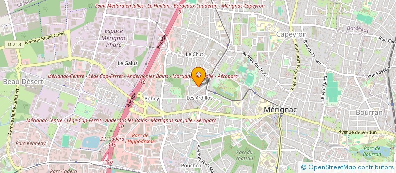 localisation de l'entreprise MADAME VERONIQUE GOUSSEF à MERIGNAC