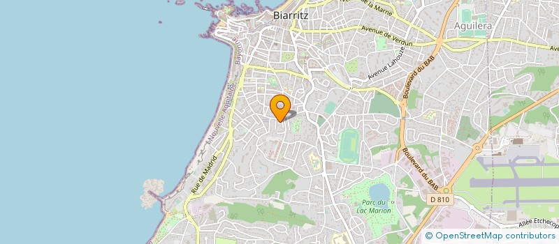 localisation de l'entreprise MADAME VERONIQUE GOYENETCHE à BIARRITZ