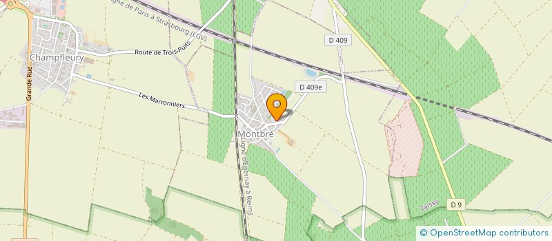 localisation de l'entreprise MADAME VERONIQUE GOZE  MONTBRE