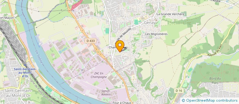 localisation de l'entreprise MADAME VERONIQUE GRANDJEAN  GENAY