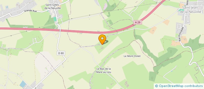 localisation de l'entreprise MADAME VERONIQUE GRANDSERRE  SAINT-GILLES-DE-LA-NEUVILLE