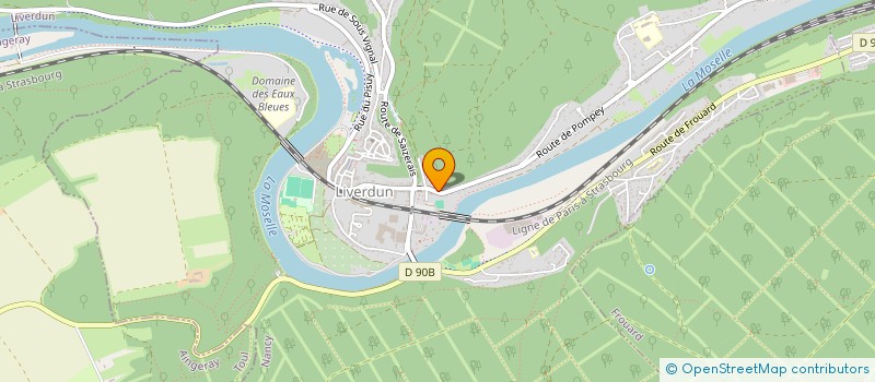 localisation de l'entreprise MADAME VERONIQUE GREGOIRE  LIVERDUN