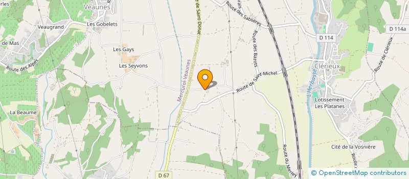 localisation de l'entreprise MADAME VERONIQUE GRENIER  CHAVANNES