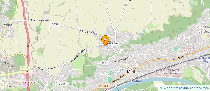 localisation de l'entreprise MADAME VERONIQUE GREUSSET à MIRIBEL