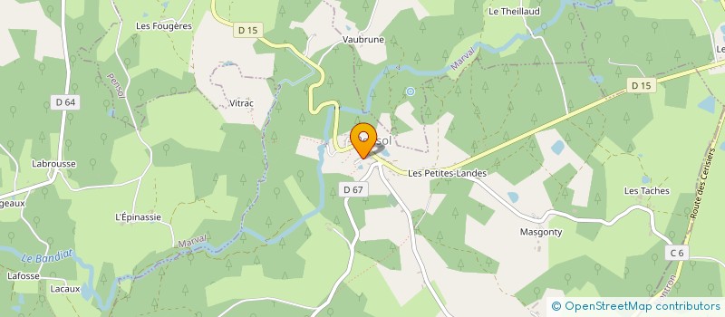 localisation de l'entreprise MADAME VERONIQUE GRILLOT à PENSOL