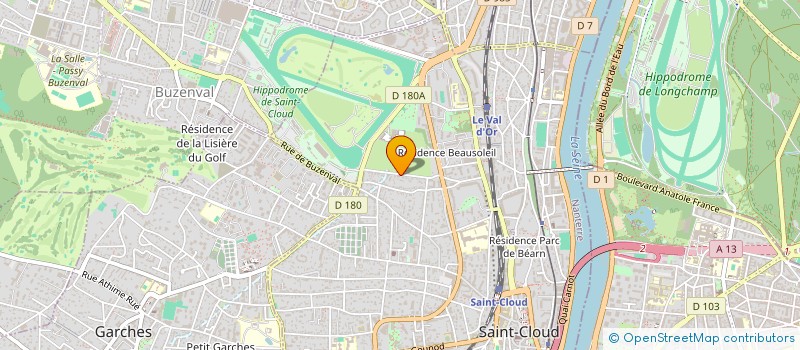 localisation de l'entreprise MADAME VERONIQUE GRISSEAUX à SAINT-CLOUD