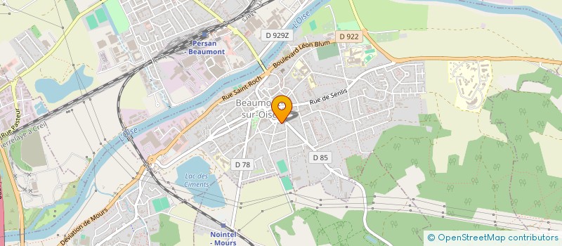 localisation de l'entreprise MADAME VERONIQUE GROUX à BEAUMONT-SUR-OISE