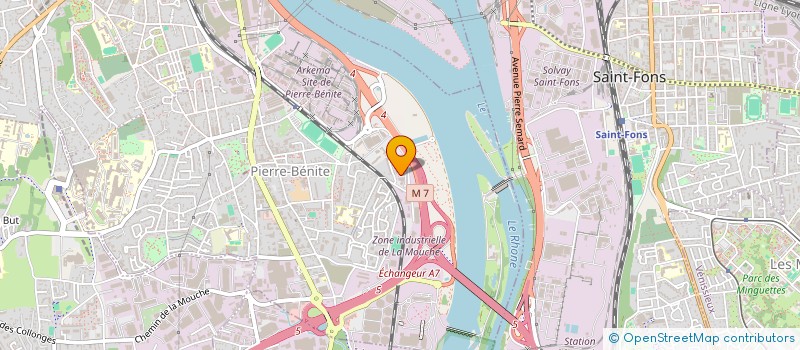 localisation de l'entreprise MADAME VERONIQUE GUEFFIER  OULLINS-PIERRE-BENITE